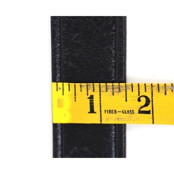 Don Hume SADDLE BLACK GENUINE LEATHER 1.5"Wd CASUAL DRESS MEN'S BELT Sz 36 (G35 - Picture 8 of 12